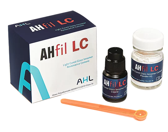АшФил ЛЦ AHfil LC (Порошок-15г, жидкость-6 мл) Стеклоиономерный цемент усиленный композитной смолой