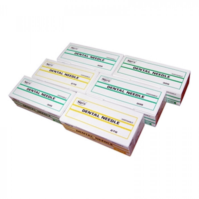 Иглы карпульные стоматологические одноразовые /25G, 27G, 30G в ассортименте/Вьетнам, Корея