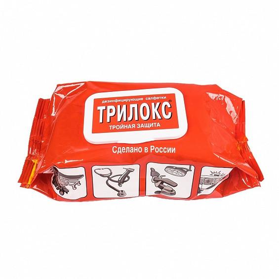 Дезинфицирующие салфетки Трилокс (120 шт) Мягкая упаковка Россия